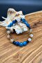 Sky and Sun – Citrine Blue Agate Hematite Natural Stone Women's Bracelet - 2