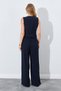 Women's Black Wide Leg Elastic Waist Trousers - 6