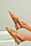 U944704203 Tan Genuine Leather Women's Sandals - 2