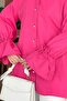 Sleeve Tunnel Rope Detailed Shirt Fuchsia - 2