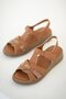 Moscow Women's Genuine Leather Sandals Brown - 2