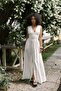 Emilia Corset Detail Ecru Long Dress - 2