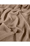 Stone Color Waffle Pattern Fringeless Sofa Cover/Tv Blanket 140X200Cm - 2