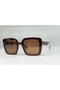 Brown Thick Frame Square Sunglasses - 2