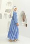 Lace Trimmed Hijab Dress with Layered Skirt Tie Waist and Long Sleeves – Stylish and Comfortable Design - 5
