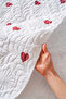 Lovely Double Micro Sleep Set 3 Pieces Heart Bedspread Set - 5