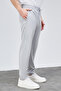 Men's Seasonal Gray Relaxed Fit Elastic Waist Lace-Up Double-Leg Jogger Pants Bolt-1998 - 4
