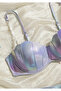 Sea Shell Bikini Set 3-Piece |   Hologram |   Skirted Bikini & Pearl Strap |   High Waist Top Wide Cut Swimsuit Set - 3