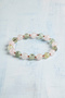 Certified Prehnite & Pink Quartz Natural Stone Bracelet - 3