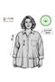 Women's Fuchsia Oversized Linen Shirt 100% Cotton - 3