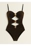 New Women's Glittery Glitter Swimsuit+Pareo Skirt Suit 2 Piece up Set Bodysuit Beach Fashion Beachwear - 4