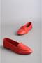 Select 008 genuine leather women's red flat shoe - 6