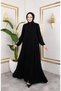 Medina Silk Mevlana Feracce (Black) - 3
