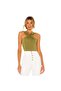 Women's Beige Front Strap Detail Silk Jersey Bodysuit - 4