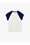 Printed Color-Blocking Slim Fit Short Sleeve T-Shirt - 7