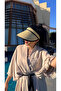Beige Original Straw Visor Hat with Sunscreen for Beach and Daily Use Hsr2106 - 5