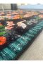 Floral Multicolored Floral Patterned Colorful Woven Base Carpet 1309 - 9