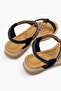 Women's Sandals Rope Drawstring Stone Fashion Women's Sandals Black - 5