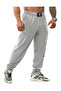 Men's Baggy Cut Sweatpants Gym Trousers Pnt1358 - 7
