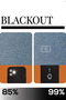 Luxury Thick Black Blackout Blackout Sunshade Curtain (En X Size Pleatless Single Wing) - 5