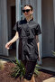 Front Covered Parachute Short Sleeve Semi-Closed Swimsuit Nurel R2608 - 3
