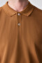 Ds Damat Regular Fit Tobacco 100% Cotton Long Lasting No Curl Polo Neck Embroidered T-Shirt - 6