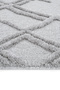 Ivory Gray Floor Runner Long Entrance Hallway Corridor Carpet Boucle Woven Embossed Bedroom Carpet - 8