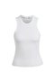 All Gym Seasonal Rib Tight Fit Tonal 3-Stripes Singlet - 7
