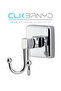 Kumru Double Bathroom Hanger Brass Material (with 10 Years Warranty)