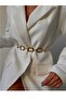 Gold Square Design Chain Belt Waist Accessory 1797