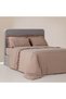 Adelya Double Duvet Cover Set 100% Organic Cotton Linen Brodeled Powder 200X220 cm - 7