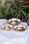 Set of 3 Copper Serrated Pans