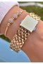 Brand Gold Color Waterproof Women's Wristwatch - Bracelet - 7