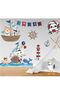 Lighthouse and Cute Sailors Children's room Wall Sticker 8 pieces 100x100 cm - 5