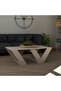 Pipra Modern Coffee Table Mocha Grey Multipurpose H 40cm Light Mocha - 3