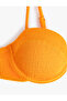 Textured Underwire Strapless Bikini Top with Removable Straps - 2