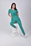 Operating Room Green Stretch Fabric Atlantis Model Jogger Pants Doctor Nurse Hospital Scrubs Uniform Set - 2