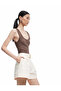 Cotton Belted Pleated Detailed Pocket Mini Shorts - 3