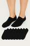 8 Pairs Women's Flat Ankle Length Sneakers Matching Booties Socks