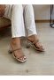 Double Tape Stone Women's Heel Slippers 5485 - 3