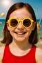 Children's 3-8 Years Old Round Sunglasses Children's Sunglasses - 2