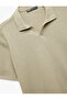 Cotton Regular Fit V Polo Neck Short Sleeve T-Shirt - 5