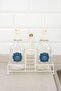 Glass Liquid Soap Dispenser and Dish Soap Dispenser Set of 2 – 500 ml Metal Stand, Wooden Handle, Sponge Container - 2