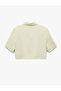 Buttoned Short Sleeve Lined Linen Crop Blazer Jacket with Pockets - 4