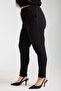 Narrow Leg Fabric Trousers with Pockets and Elastic Waist G119-1