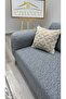 Stretch Elastic Flexible Washable Cotton 3 2 1 1 Jacquard Sofa Cover Set Couch Cover (Grey). - 5