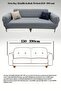 Stretch Elastic Flexible Washable Cotton 3 2 1 1 Jacquard Sofa Cover Set Couch Cover (Grey). - 2