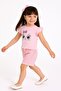 Girl's Bow Shorts Suit Summer Cotton Cute Printed 2-Piece Suit2-5 Age Range - 2