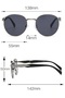 Unisex Steel Frame Sunglasses Es124 - 3
