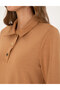 Camel Regular Fit Modal Fabric Knitted Dress 50308163-Vr015 - 6